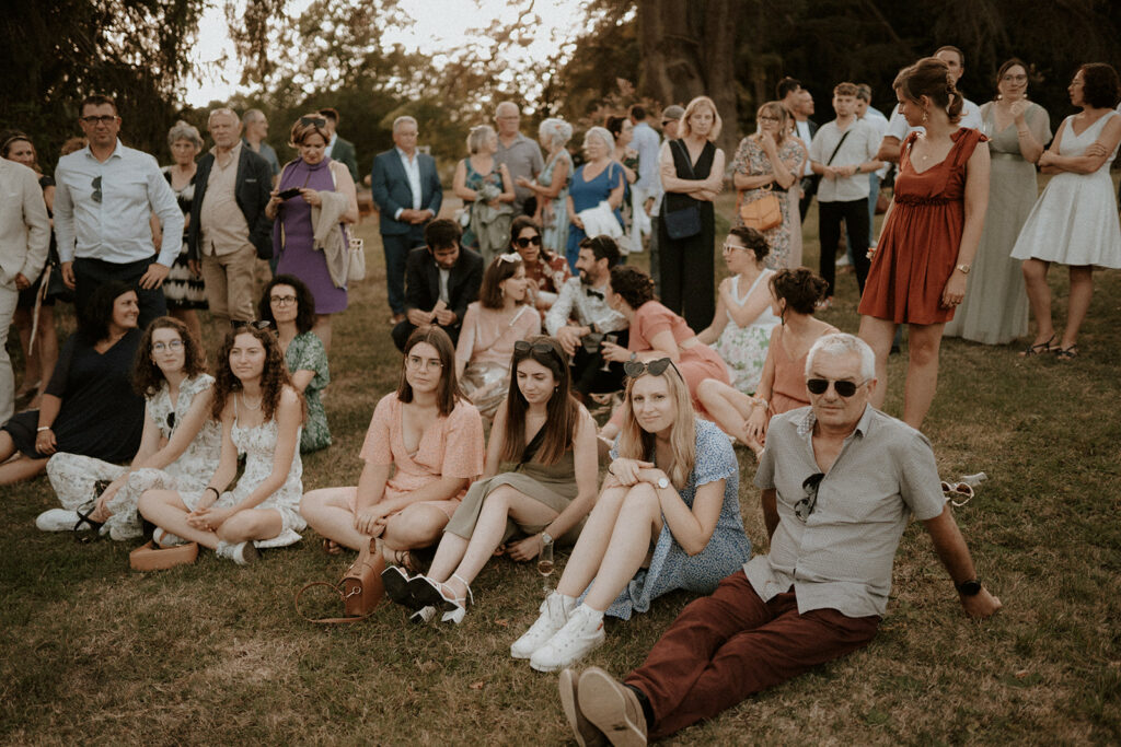 Vin d'honneur au Château de la Barbelinière à Thuré - Photographe mariage à Poitiers et dans la Vienne 86