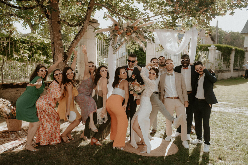 Photos de groupe au mariage au Château de la Barbelinière à Thuré - Photographe à Poitiers et dans la Vienne 86