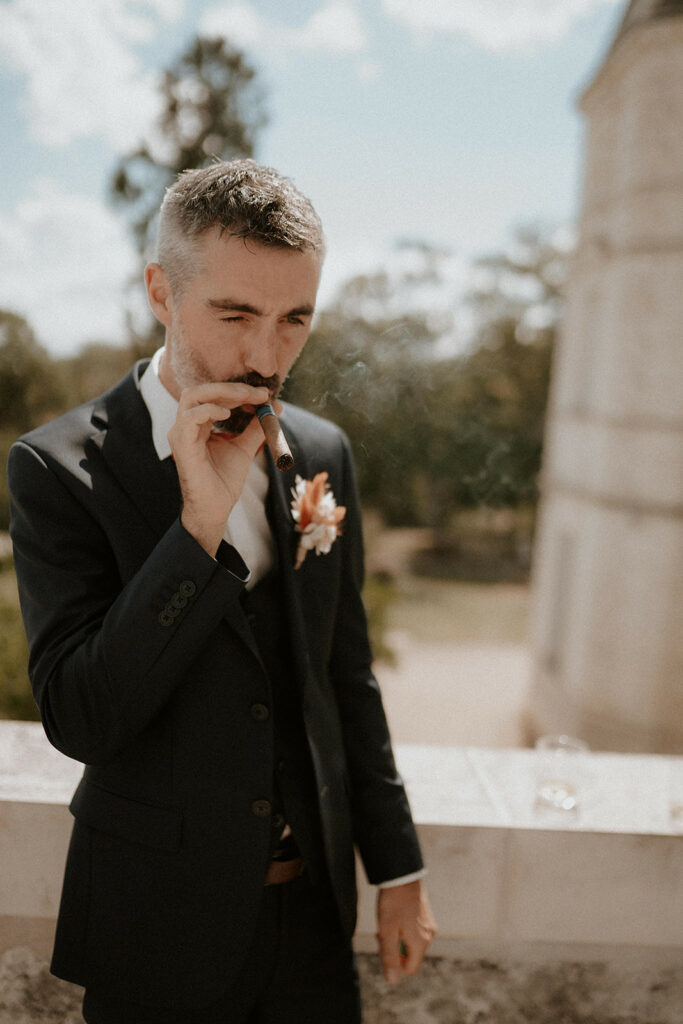 Préparatifs au Château de la Barbelinière à Thuré - Photographe mariage à Poitiers et dans la Vienne