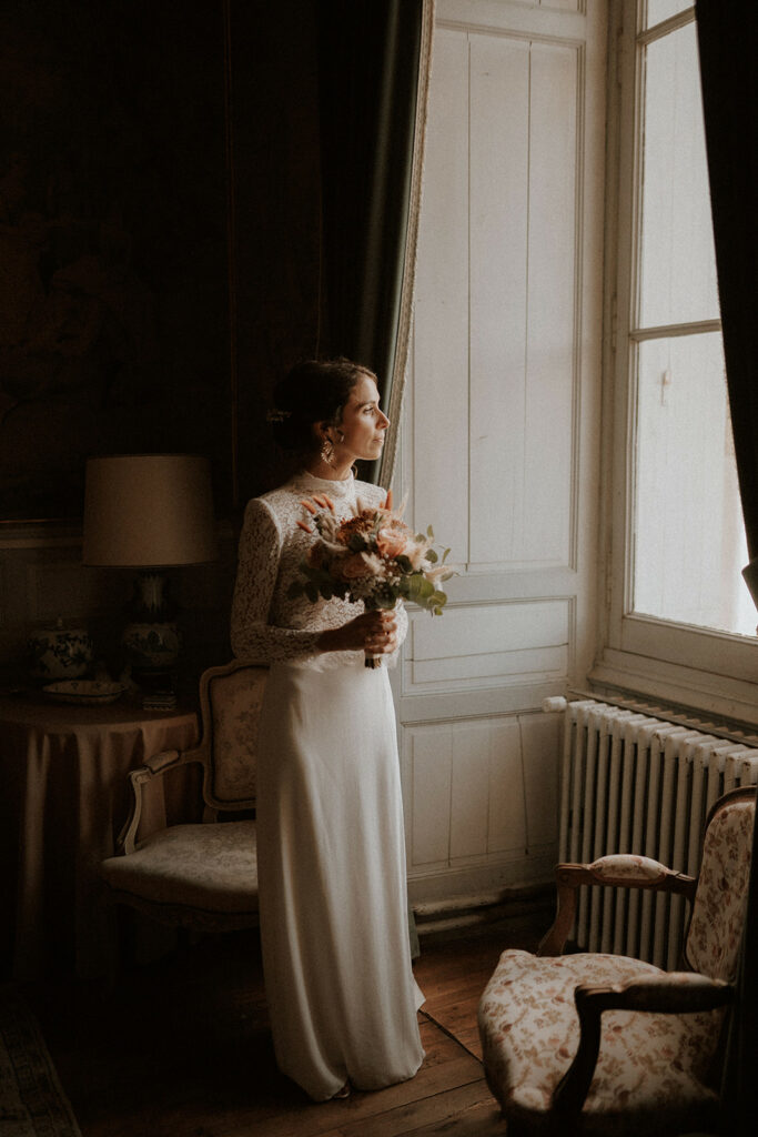 Préparatifs au Château de la Barbelinière à Thuré - Photographe mariage à Poitiers et dans la Vienne