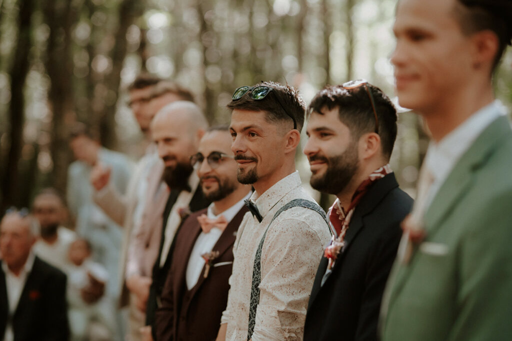 Mariage au domaine de la Thibaudière à Tercé dans la Vienne. Cérémonie. Photographe près de Poitiers